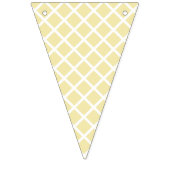 Diamanten rooster wit - Boter geel Vlaggetjes (Derde vlag)