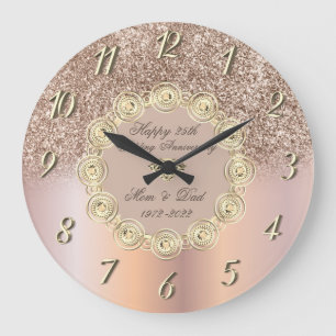 Diamanten Roze Goud Ombre 50 Huwelijksjubileum Grote Klok