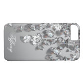 Diamanten Shiny Sparkling Bling Monogrammed Custom Case-Mate iPhone Case (Achterkant (Horizontaal))