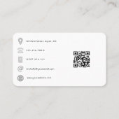 Diamanten Sieraden Ontwerper QR Code Visitekaartje (Achterkant)
