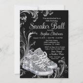 Diamanten Sneaker Ball Verjaardagsfeestje Kaart (Voorkant)