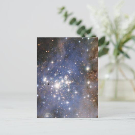 Diamanten sterren in Carina Nebula Hubble Space Briefkaart (Staand voorkant)