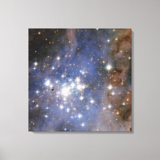 Diamanten sterren in Carina Nebula Hubble Space Canvas Afdruk (Voorkant)