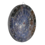 Diamanten sterren in Carina Nebula Hubble Space Dartbord (Voorkant Links)