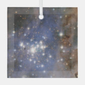 Diamanten sterren in Carina Nebula Hubble Space Glas Ornament (Voorkant)