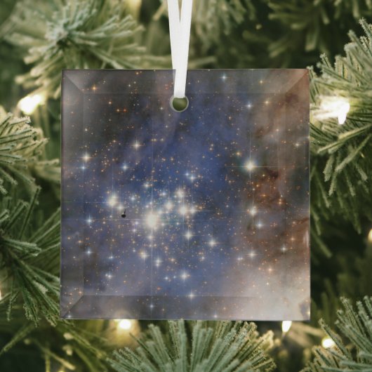 Diamanten sterren in Carina Nebula Hubble Space Glas Ornament (Insitu)