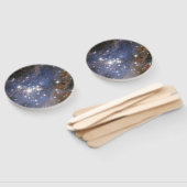 Diamanten sterren in Carina Nebula Hubble Space Handwaaier (Niet-gemonteerd)