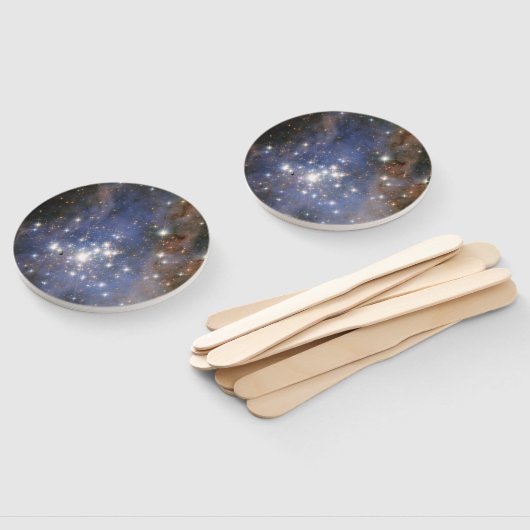 Diamanten sterren in Carina Nebula Hubble Space Handwaaier (Niet-gemonteerd)