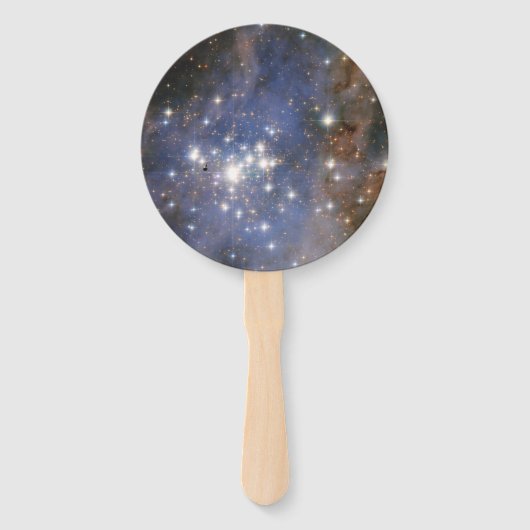 Diamanten sterren in Carina Nebula Hubble Space Handwaaier (Voorkant)