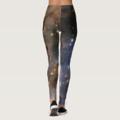 Diamanten sterren in Carina Nebula Hubble Space Leggings (Achterkant)