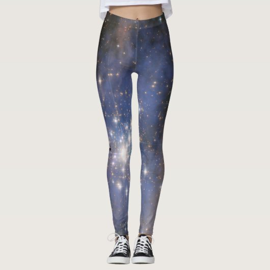 Diamanten sterren in Carina Nebula Hubble Space Leggings (Voorkant)
