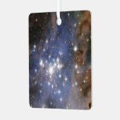 Diamanten sterren in Carina Nebula Hubble Space Metalen Ornament (Voorkant links)