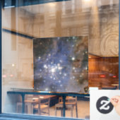 Diamanten sterren in Carina Nebula Hubble Space Raamsticker (Cafe Raam)
