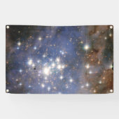 Diamanten sterren in Carina Nebula Hubble Space Spandoek (Horizontaal)
