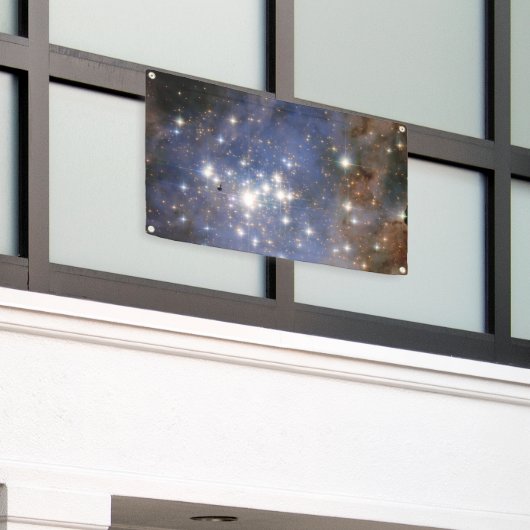 Diamanten sterren in Carina Nebula Hubble Space Spandoek (Buitenkant Gebouw)