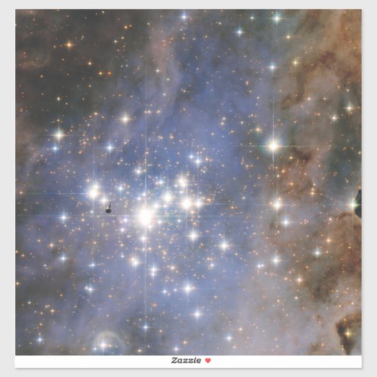Diamanten sterren in Carina Nebula Hubble Space Sticker (Vel)