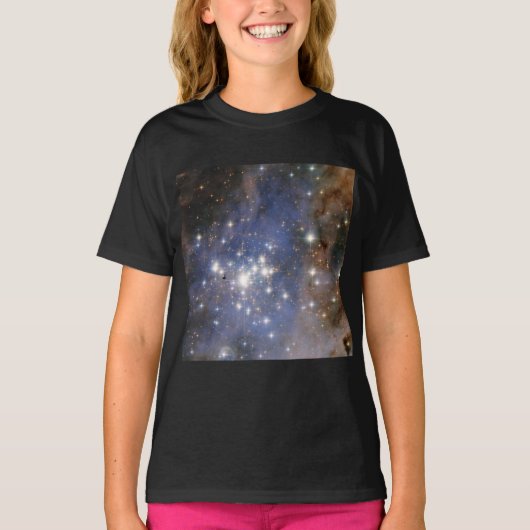 Diamanten sterren in Carina Nebula Hubble Space T-shirt (Voorkant)