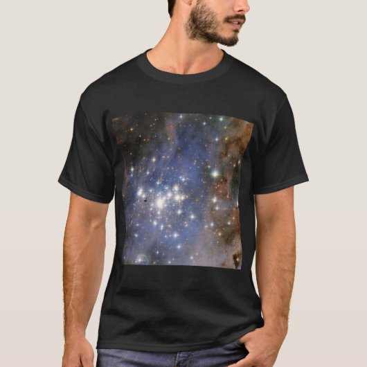 Diamanten sterren in Carina Nebula Hubble Space T-shirt (Voorkant)