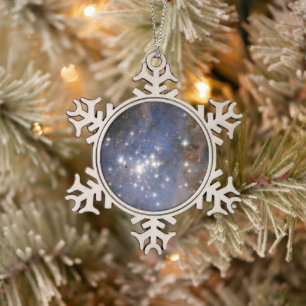 Diamanten sterren in Carina Nebula Hubble Space Tin Sneeuwvlok Ornament