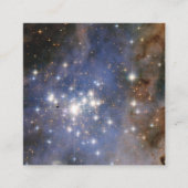 Diamanten sterren in Carina Nebula Hubble Space Vierkante Visitekaartje (Voorkant)