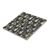 Diamanten strass elegante edelstenen patroon tegeltje (Zijkant)