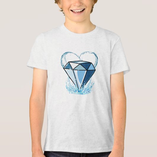Diamanten T-shirt voor jongeren (Voorkant)