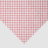 Diamanten Tralie Koraal Rood - Wit Tissuepapier (Detail)