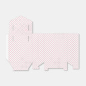 Diamanten Tralie Roze - Wit Bedankdoosjes (Uitgevouwen)