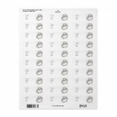 Diamanten Trouwring Retouradreslabels Etiket (Full Sheet)