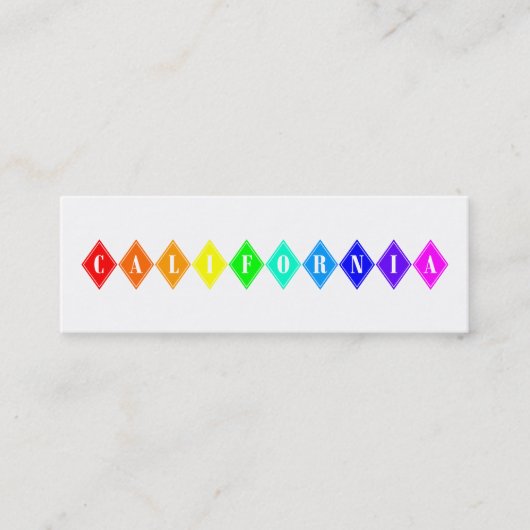 diamanten uit californië mini visitekaartje (Voorkant)