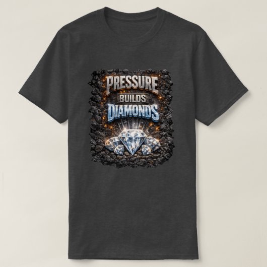 Diamanten v Druk 1a T-Shirt (Design voorkant)
