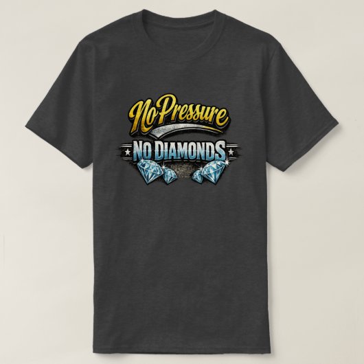 Diamanten v Druk 1b T-Shirt (Design voorkant)
