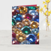 Diamanten Van Veel Kleuren Kaart (Gele Bloem)