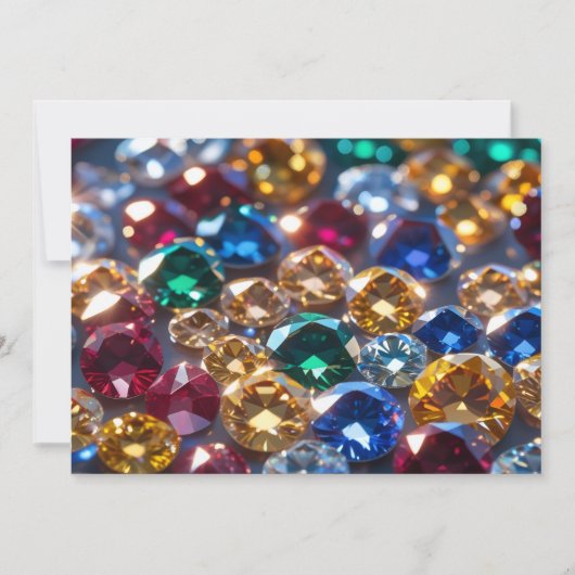 Diamanten Van Veel Kleuren Kaart (Voorkant)
