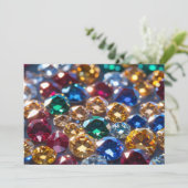 Diamanten Van Veel Kleuren Kaart (Staand voorkant)