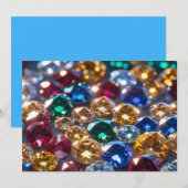 Diamanten Van Veel Kleuren Kaart (Voorkant / Achterkant)