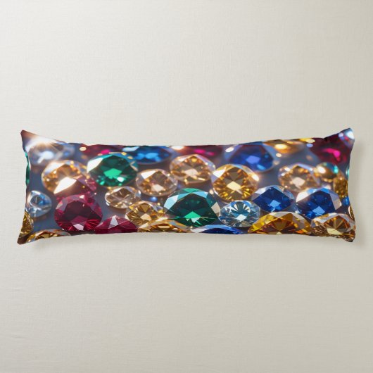 Diamanten Van Veel Kleuren Lichaamskussen (Voorkant)