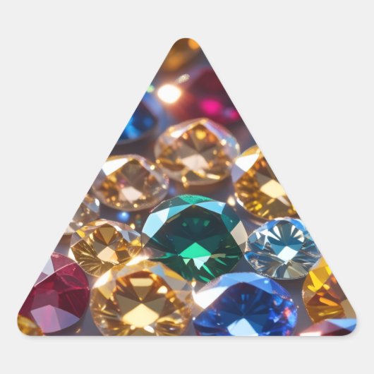 Diamanten Van Veel Kleuren Sticker (Voorkant)