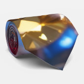 Diamanten van vele kleuren stropdas (Opgerold)