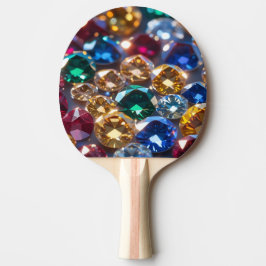 Diamanten Van Vele Kleuren Tafeltennisbatje