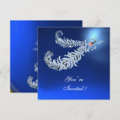 DIAMANTEN VEDEREN , Blauwe saffier Kaart (Voorkant / Achterkant)