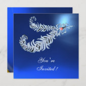 DIAMANTEN VEREN , Blauwe saffier Kaart (Voorkant / Achterkant)