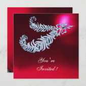 DIAMANTEN VEREN Rood Bourgogne Robijn Champagne Kaart (Voorkant / Achterkant)