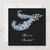 DIAMANTEN VEREN ROZE EDELSTEEN LUXE Zwart Wit Kaart (Voorkant)