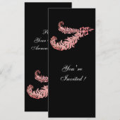 DIAMANTEN VEREN ,roze Kaart (Voorkant / Achterkant)