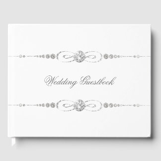 Diamanten versiering bruiloft gastenboek