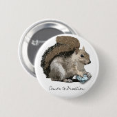 diamanten voor de winter ronde button 5,7 cm (Voorkant /achterkant)