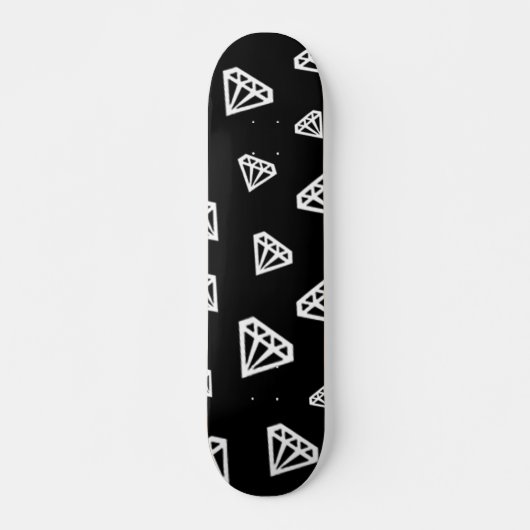 diamanten witte skateboard (Voorkant)