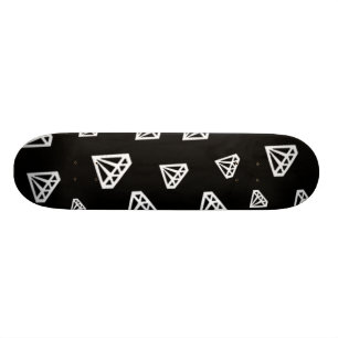 diamanten witte skateboard