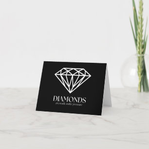 diamanten worden gemaakt onder druk-inspringingspr kaart
